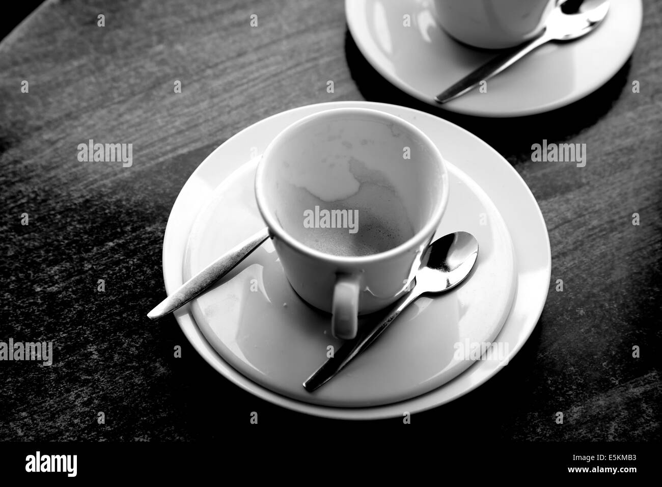 Empty Coffee Cup, Hot drink Stock Photo