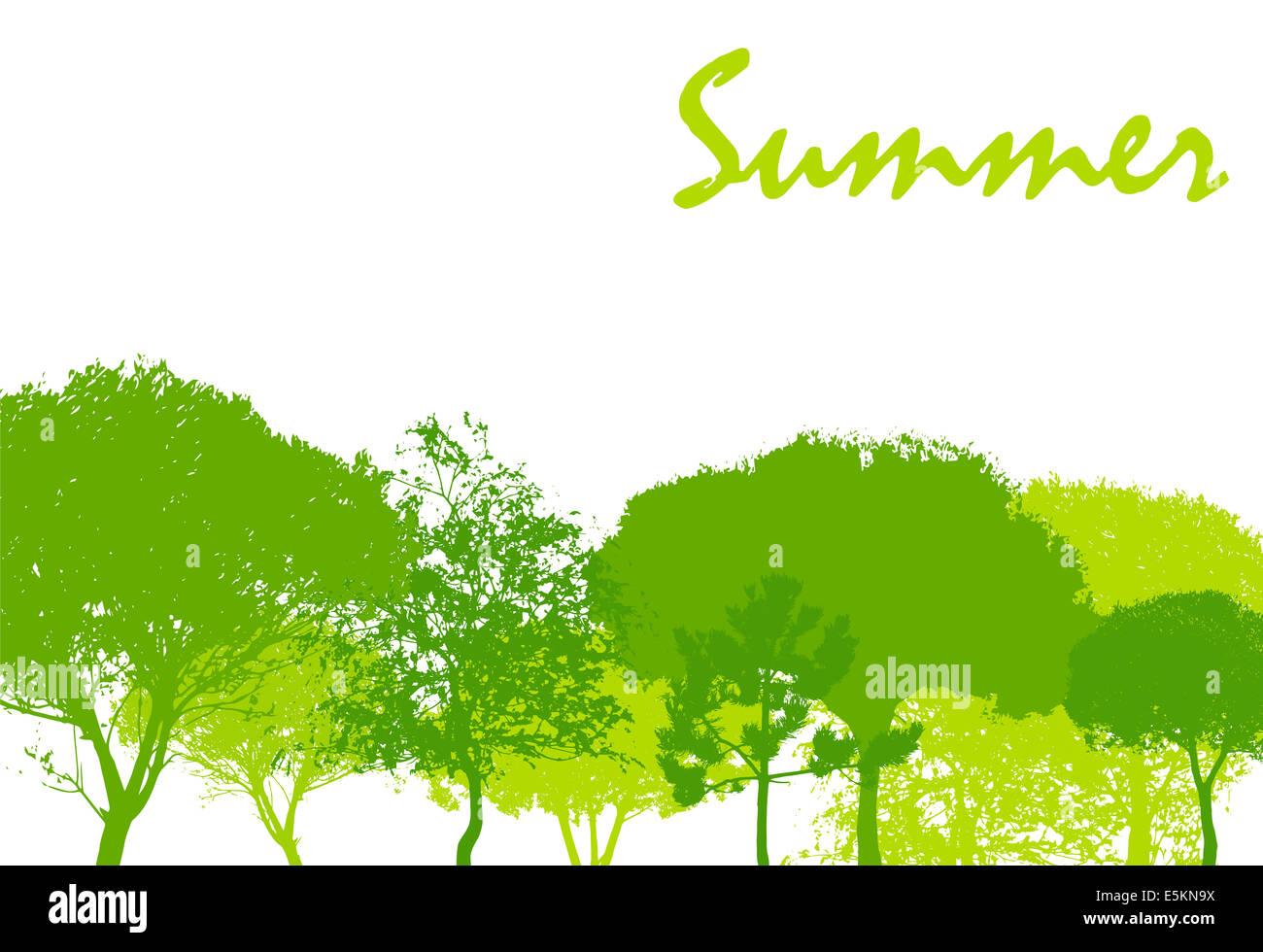 Abstract Summer Natural Background Vector Illustration Stock Photo - Alamy