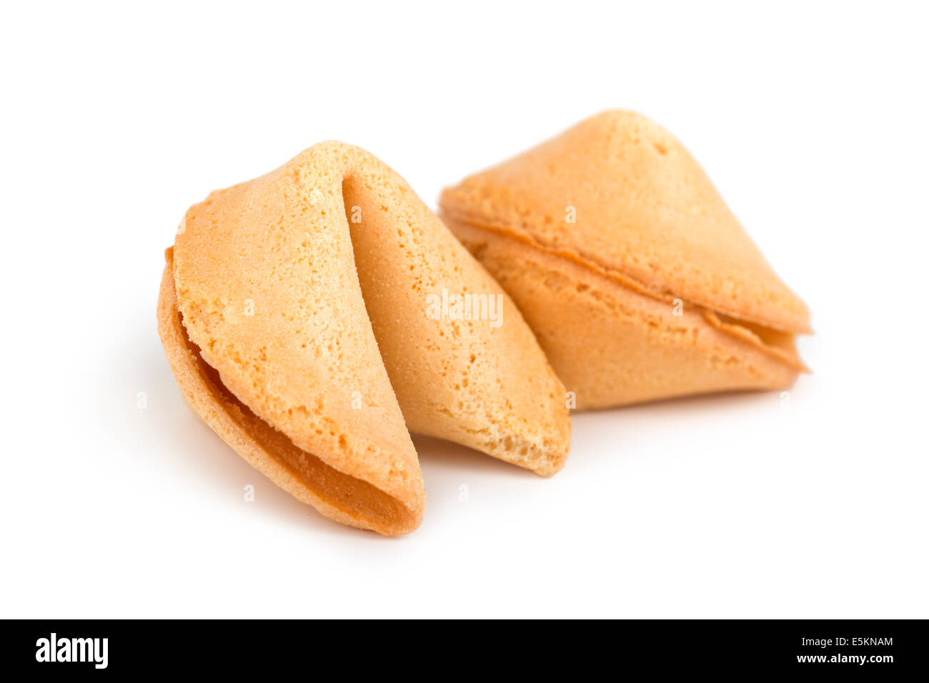 Fortune Cookie, Two Chinese Fortune Cookies Stock Photo