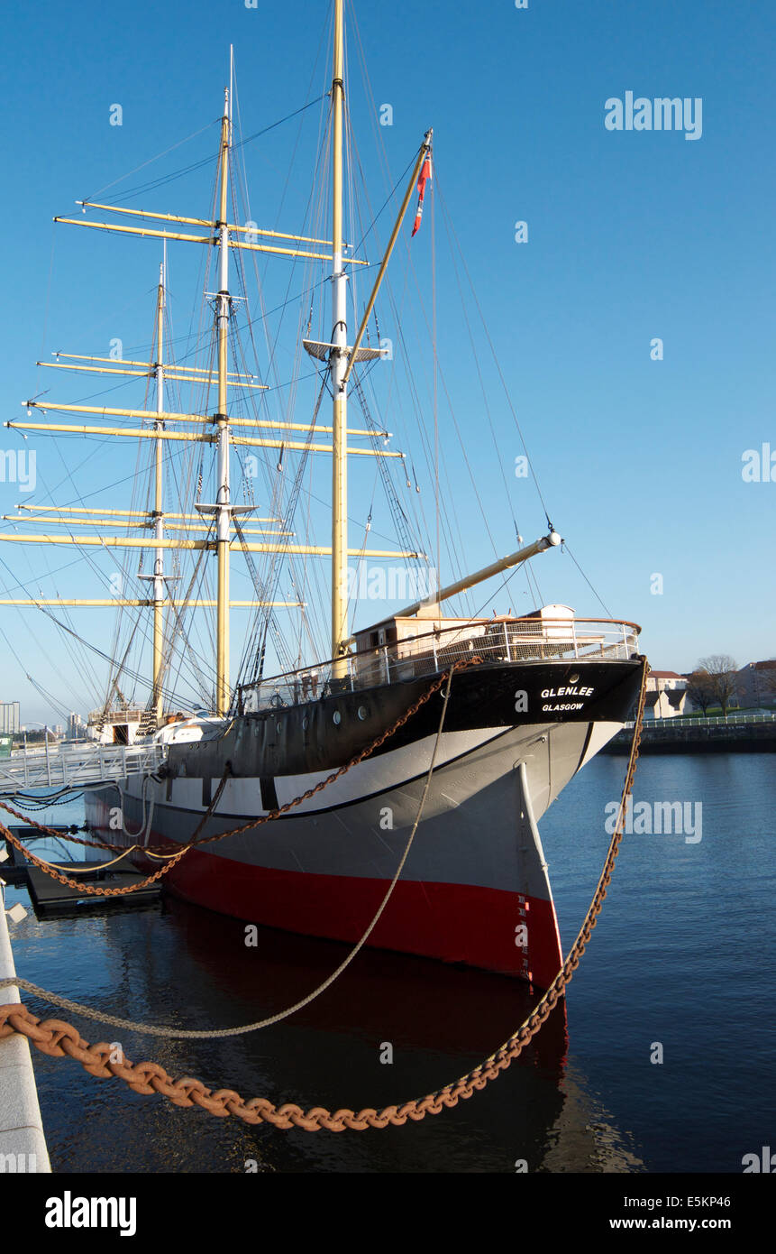 Sailing Vessel Glenlee Stock Photo Alamy