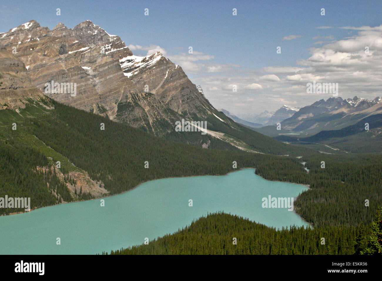 Peyto Lake is a glacier-fed lake in Banff National Park the Canadian ...