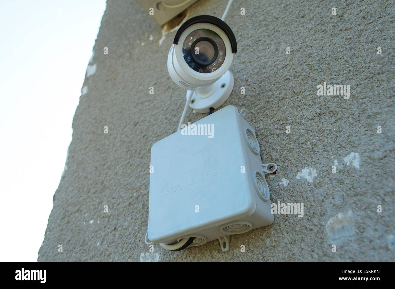 Day & Night Color IP surveillance camera Stock Photo