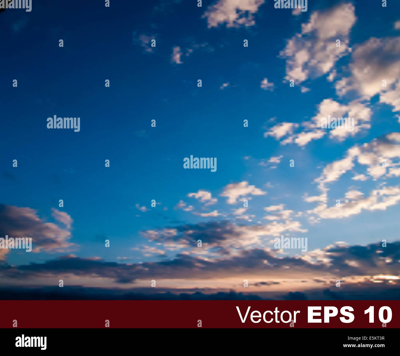 abstract nature background with sunset and blue sky Stock Photo - Alamy