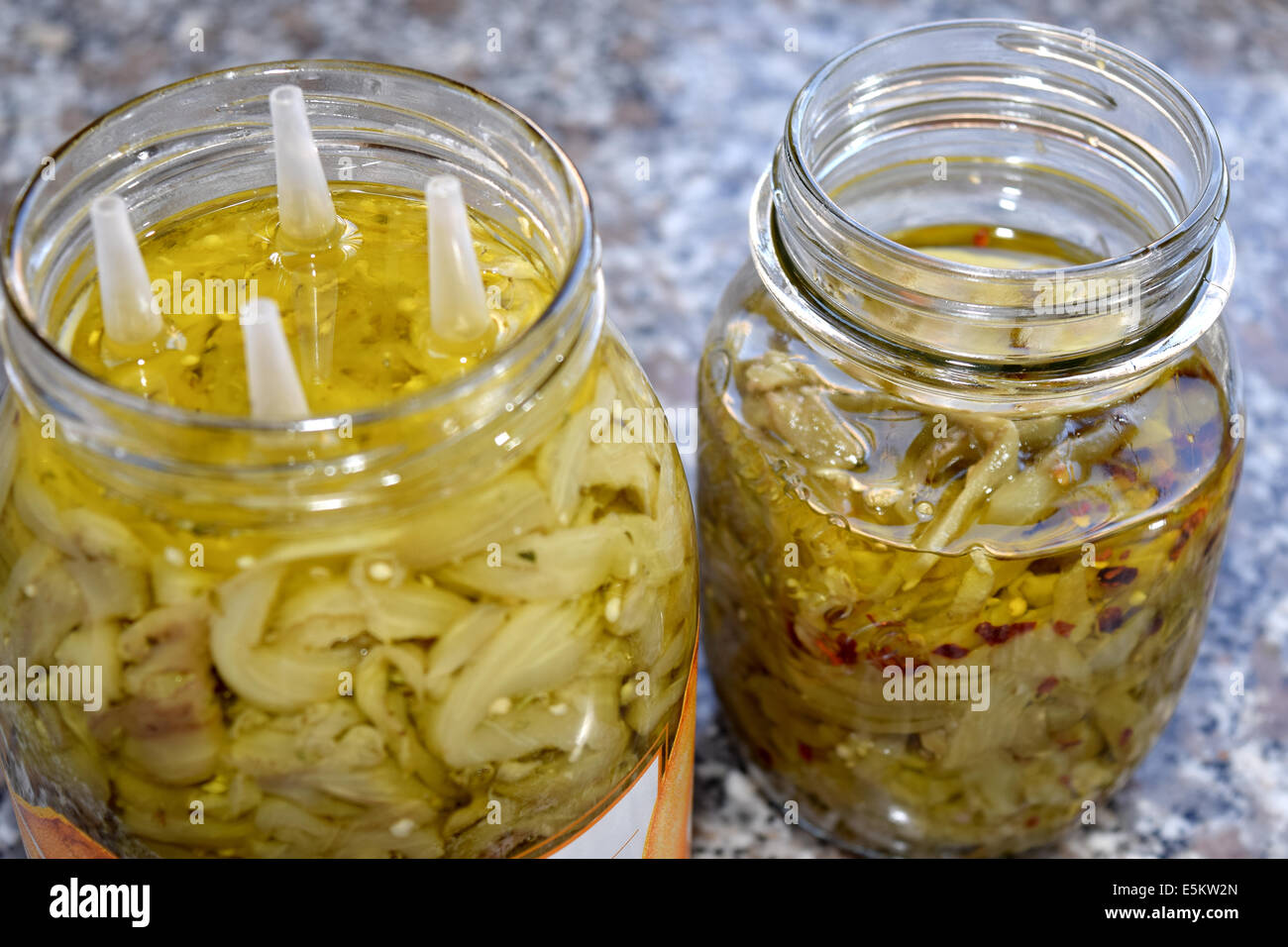 eggplant in olive oil Stock Photo Alamy