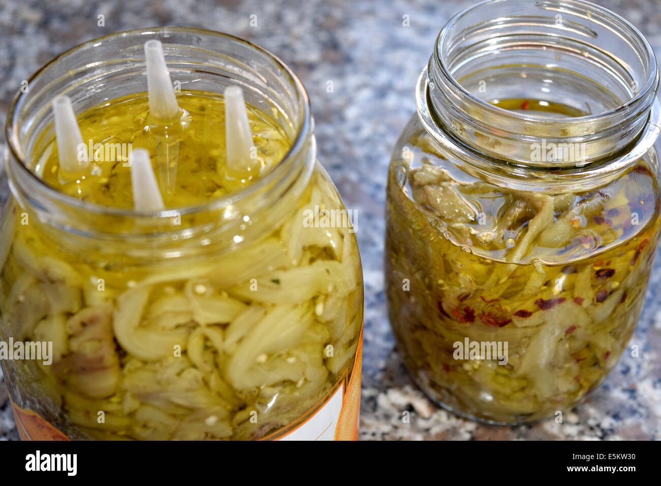 eggplant in olive oil Stock Photo Alamy