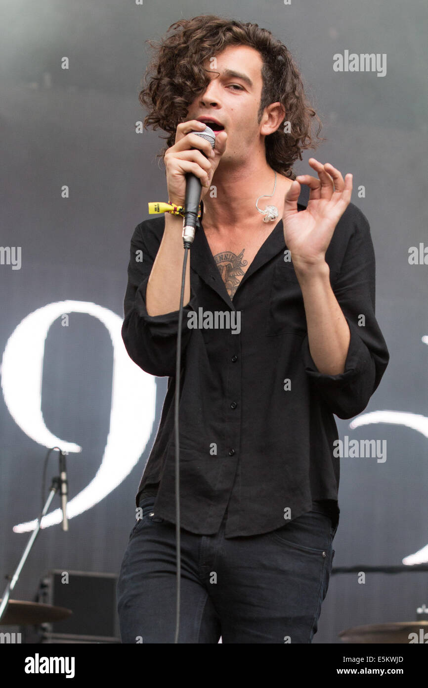 Chicago, Illinois, USA. 3rd Aug, 2014. Vocalist MATTHEW HEALY of the