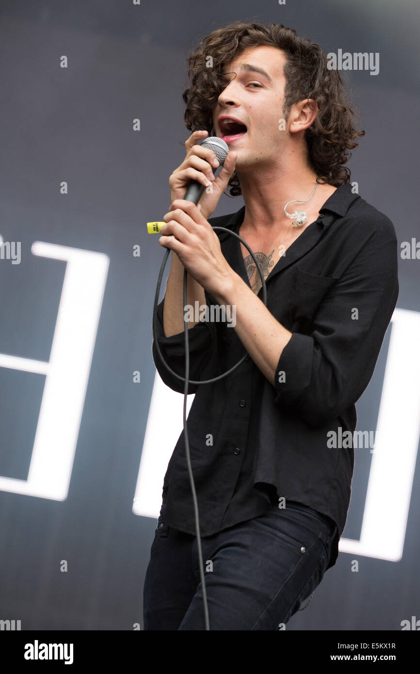 Chicago, Illinois, USA. 3rd Aug, 2014. Vocalist MATTHEW HEALY of the