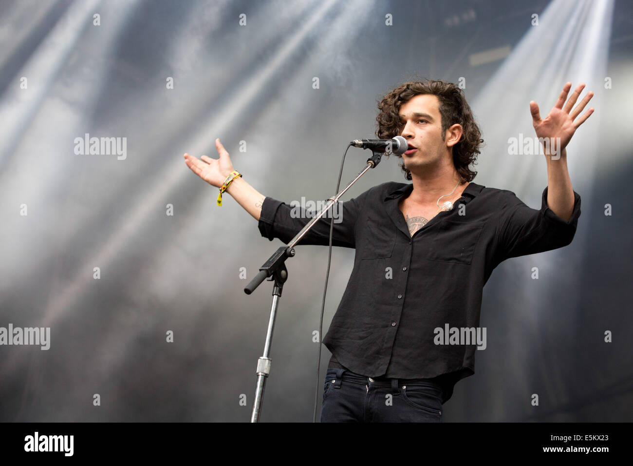Chicago, Illinois, USA. 3rd Aug, 2014. Vocalist MATTHEW HEALY of the