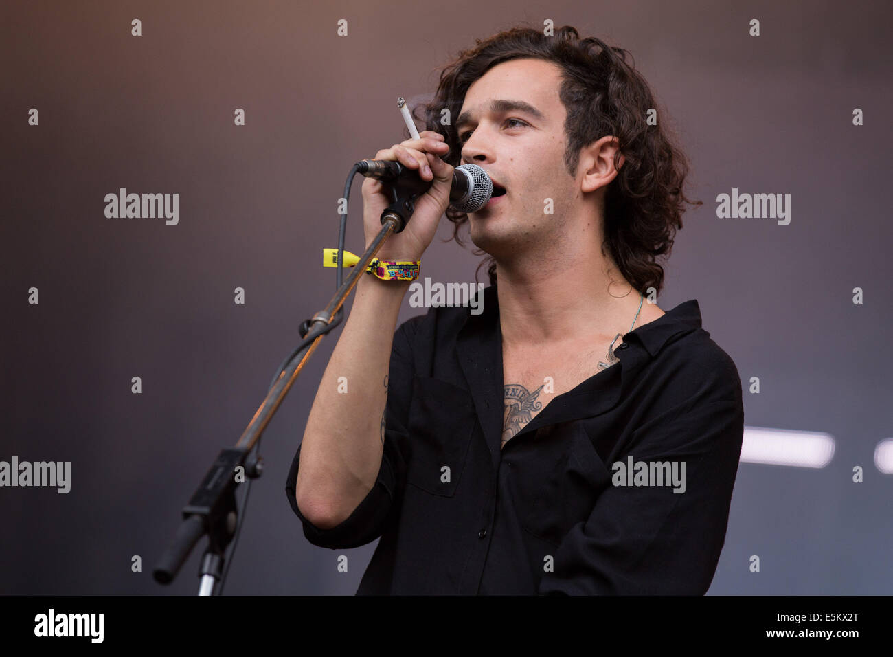 Chicago, Illinois, USA. 3rd Aug, 2014. Vocalist MATTHEW HEALY of the