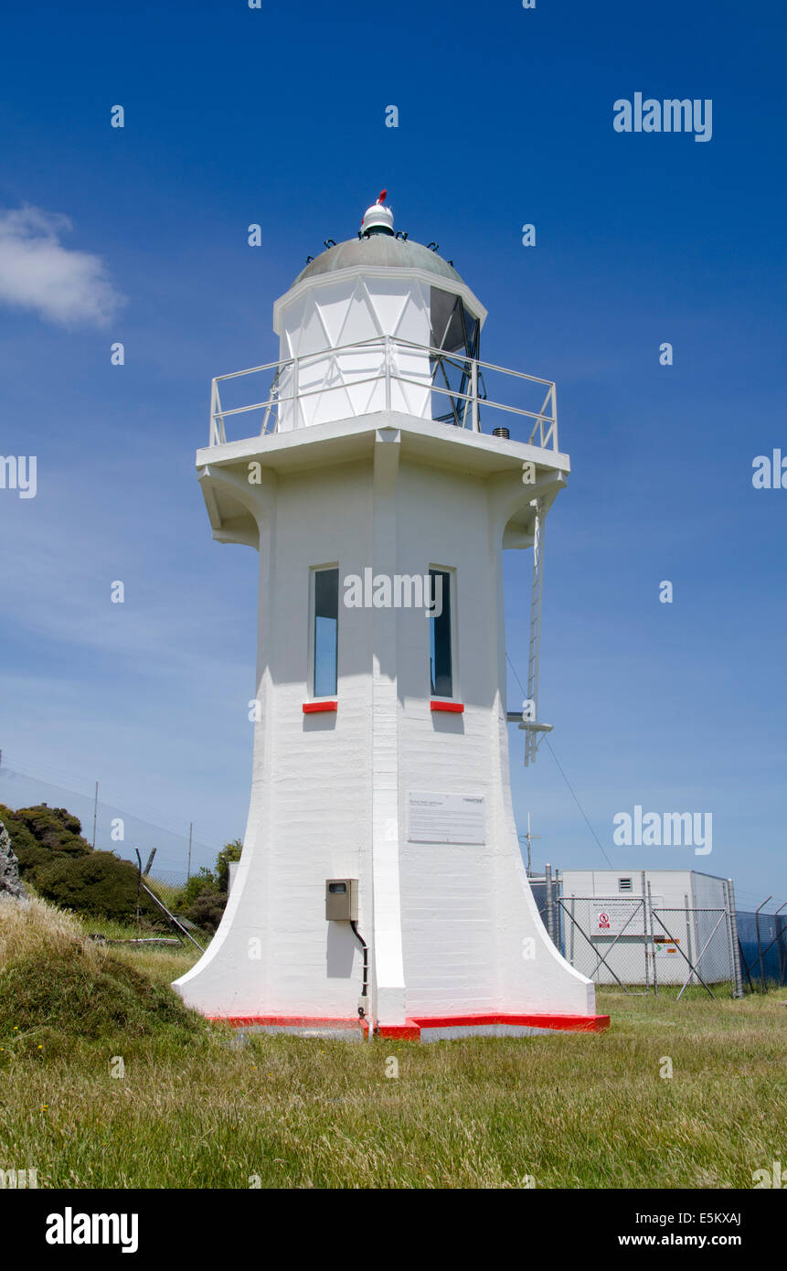 Lighthouse at Baring Head, south of Wainuiomata, Wellington, North