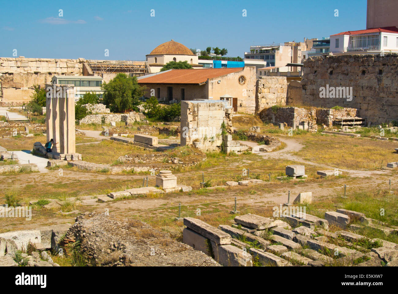 Palea Agora, the Roman Agora, central Athens, Greece, Europe Stock Photo