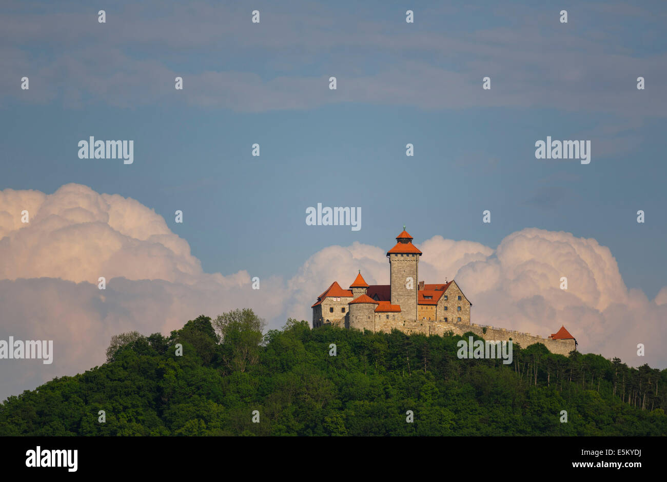 Veste Wachsenburg or Wachsenburg Castle, Amt Wachsenburg, Thuringia, Germany Stock Photo