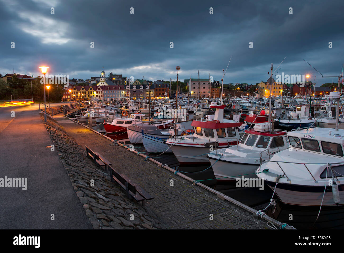 Harbour, Tórshavn, Streymoy, Faroe Islands, Denmark Stock Photo
