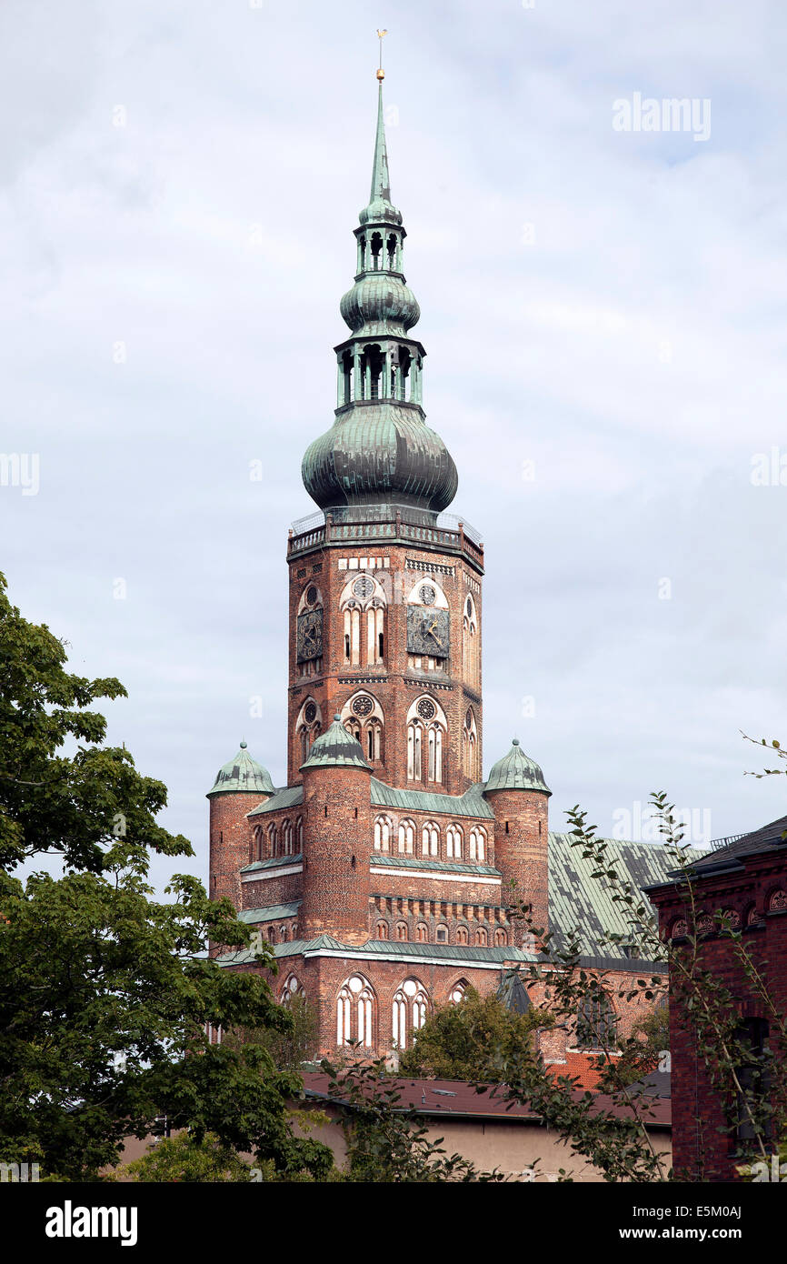 St. Nikolai Cathedral, Hanseatic City of Greifswald, Mecklenburg-Western Pomerania, Germany Stock Photo