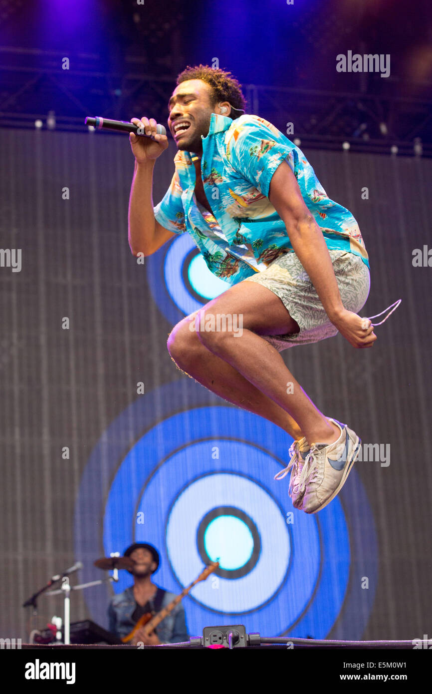 Chicago, Illinois, USA. 3rd Aug, 2014. Rapper CHILDISH GAMBINO (aka