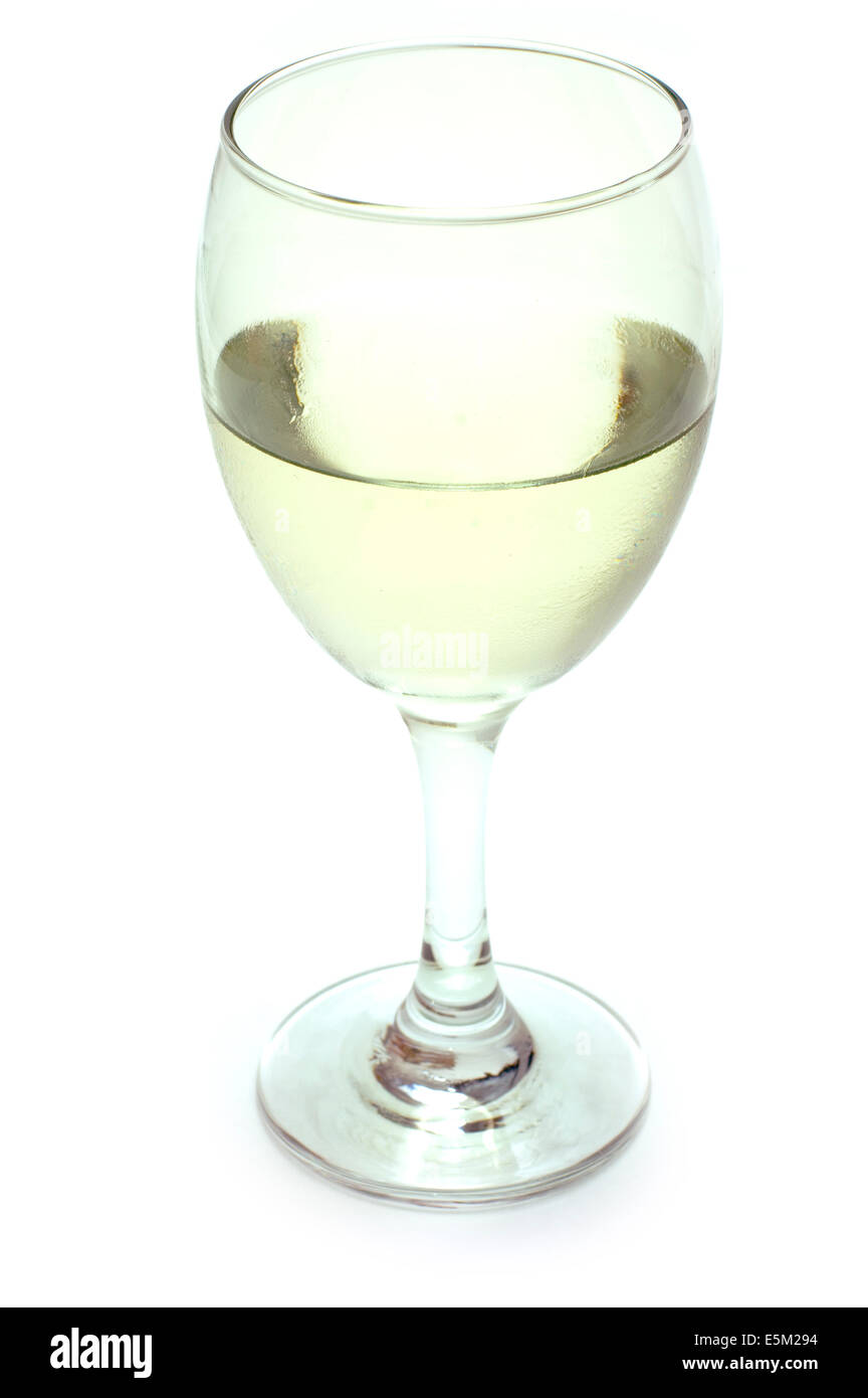 Chardonnay Wine Glass Isolated On White Background Stock Photo - Download  Image Now - White Wine, Drinking Glass, Wineglass - iStock