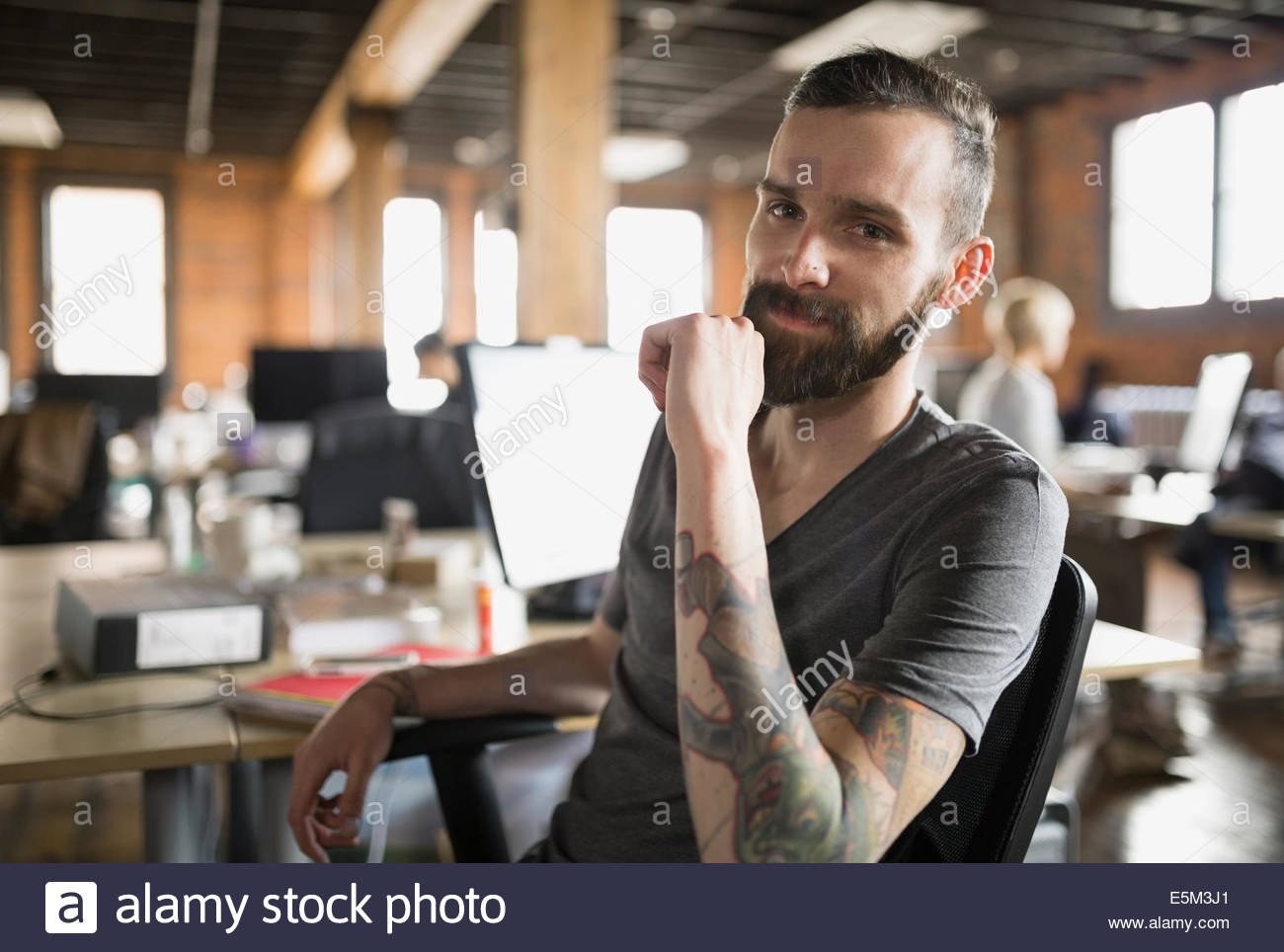 Businessman suit and portrait in dark studio for corporate fashion design  or professional aesthetic Young executive leader model and focus for  vision entrepreneur mindset or tattoo by background  Buy Stock Photo