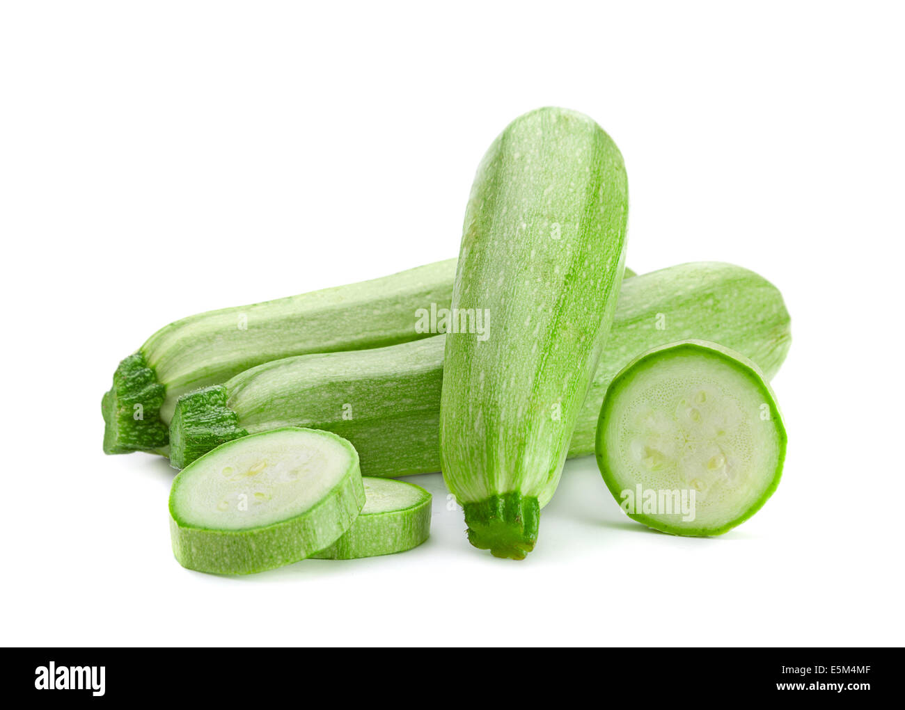 Zucch Zucchini vegetable closeup isolated on white Stock Photo - Alamy