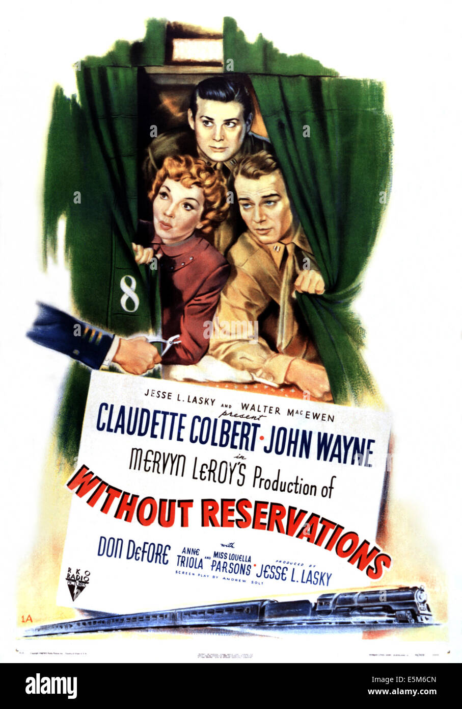 WITHOUT RESERVATIONS, Claudette Colbert, Don DeFore, John Wayne, 1946 Stock Photo