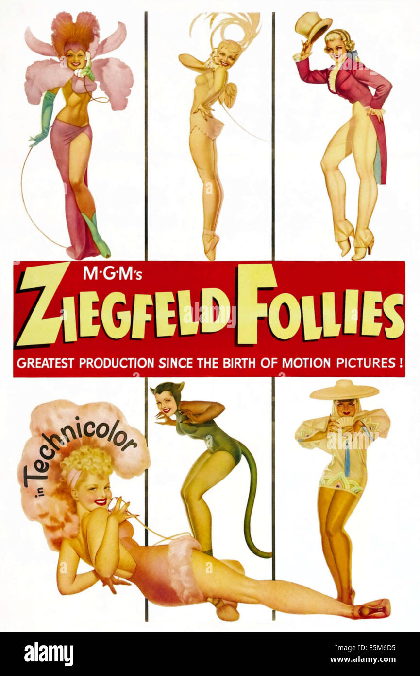ZIEGFELD FOLLIES, poster, 1946 Stock Photo