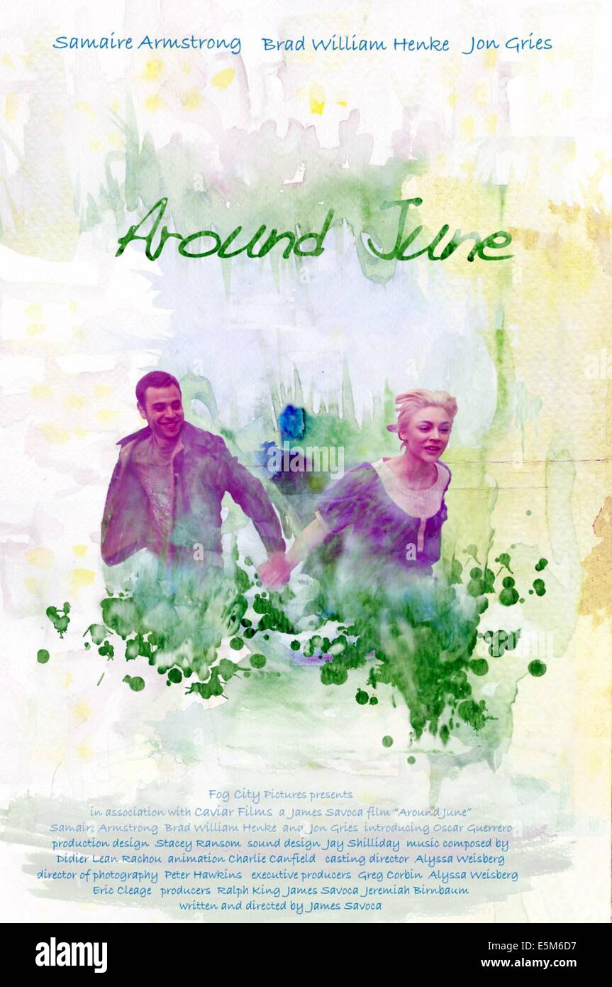 AROUND JUNE, 2008. Oscar Guerrero, Samaire Armstrong. US poster art ©Indican Pictures/Courtesy Everett Collection Stock Photo