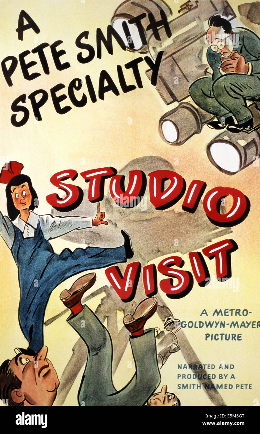 STUDIO VISIT, movie poster, 1946 Stock Photo