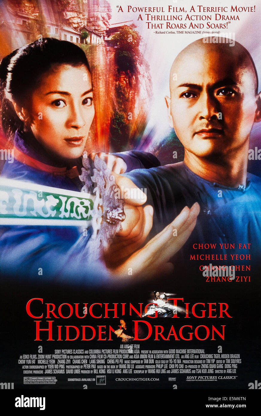 CROUCHING TIGER, HIDDEN DRAGON, US poster art, from left: Michelle Yeoh, Chow Yun Fat, 2000. ©Columbia Pictures/ Courtesy: Stock Photo