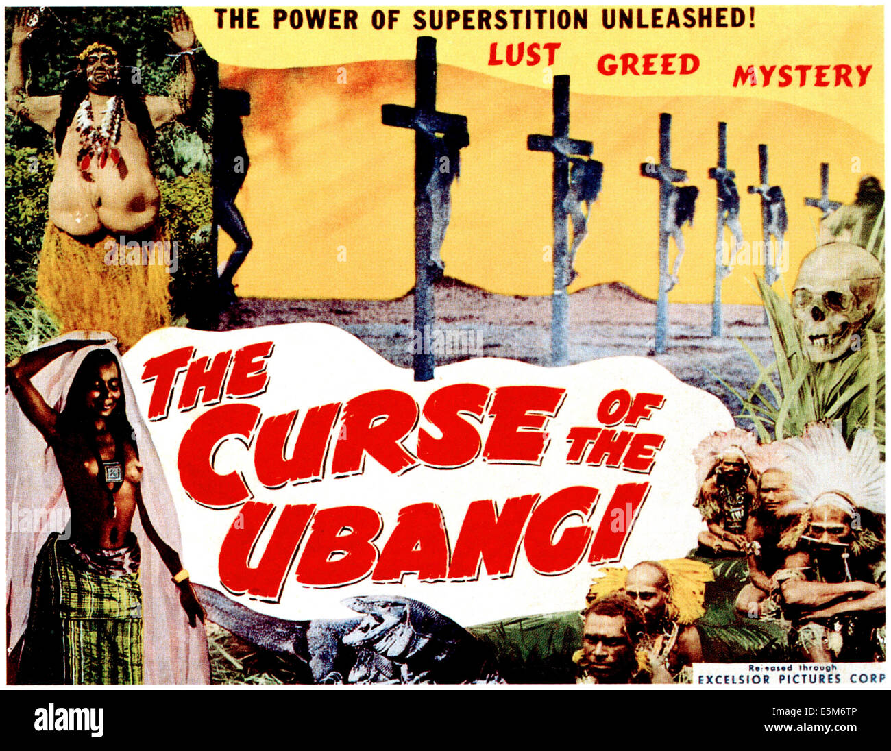 THE CURSE OF THE UBANGI, lobby card, 1946 Stock Photo