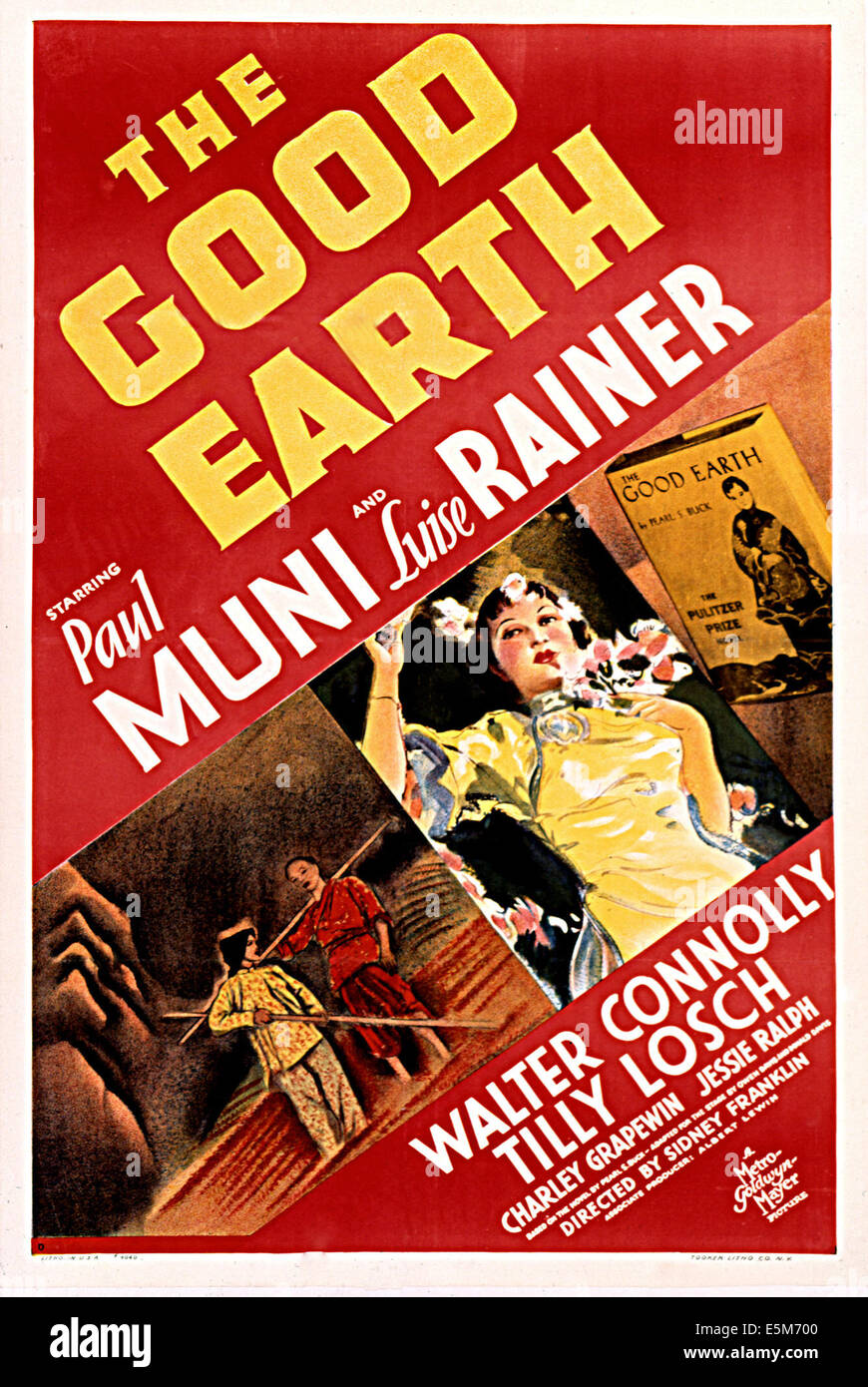 THE GOOD EARTH, Paul Muni, Luise Rainer, 1937 Stock Photo
