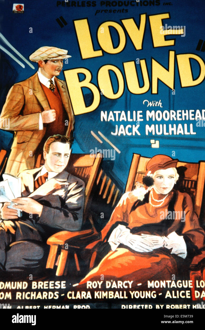 LOVE BOUND (aka MURDER ON THE HIGH SEAS), Roy D'Arcy, Jack Mulhall, Natalie Moorhead, 1932 Stock Photo