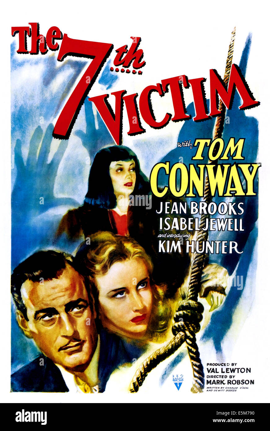 THE SEVENTH VICTIM, Tom Conway, Kim Hunter, Jean Brooks, 1943 Stock Photo