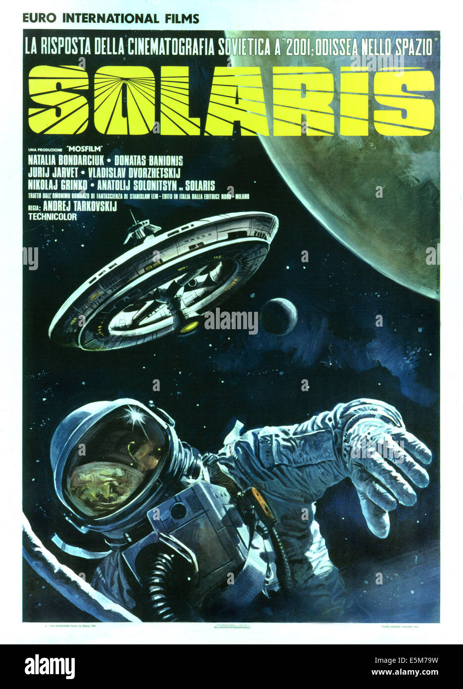 SOLARIS 1972 Andrei Tarkovsky Natalya Bondarchuk Movie Cinema Poster Film Art