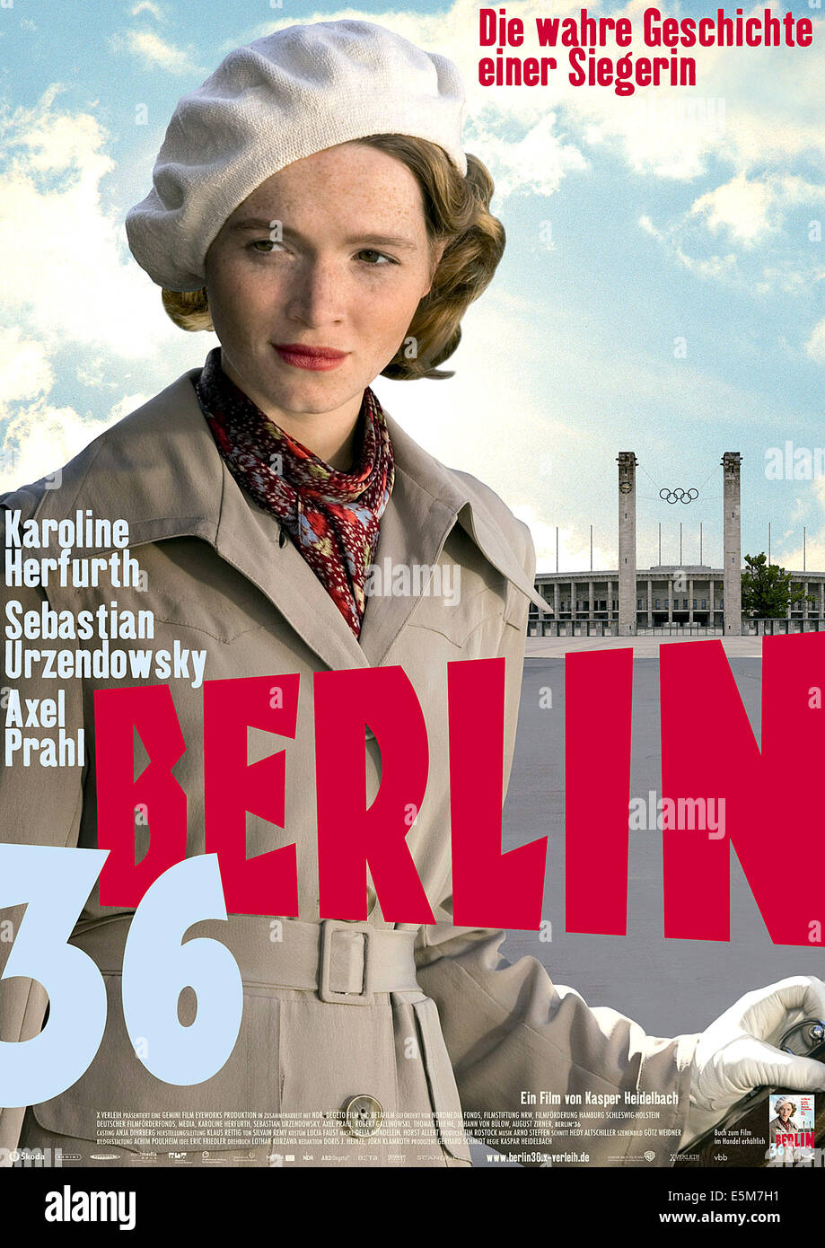 BERLIN 36, German poster art, Karoline Herfurth, 2009. ph: Thomas Kost/Courtesy Everett Collection Stock Photo