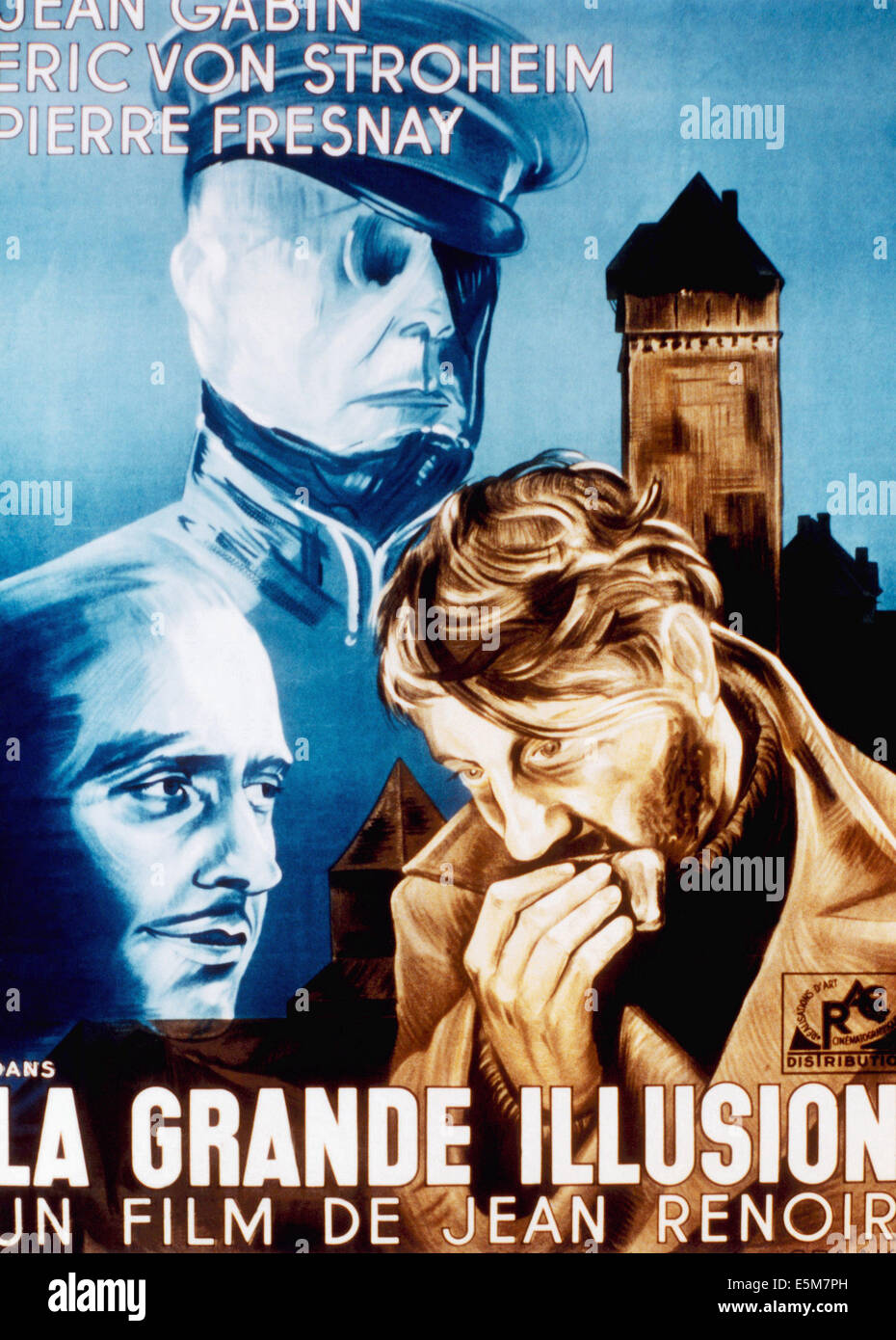 La grande illusion Jean Gabin vintage movie poster 14