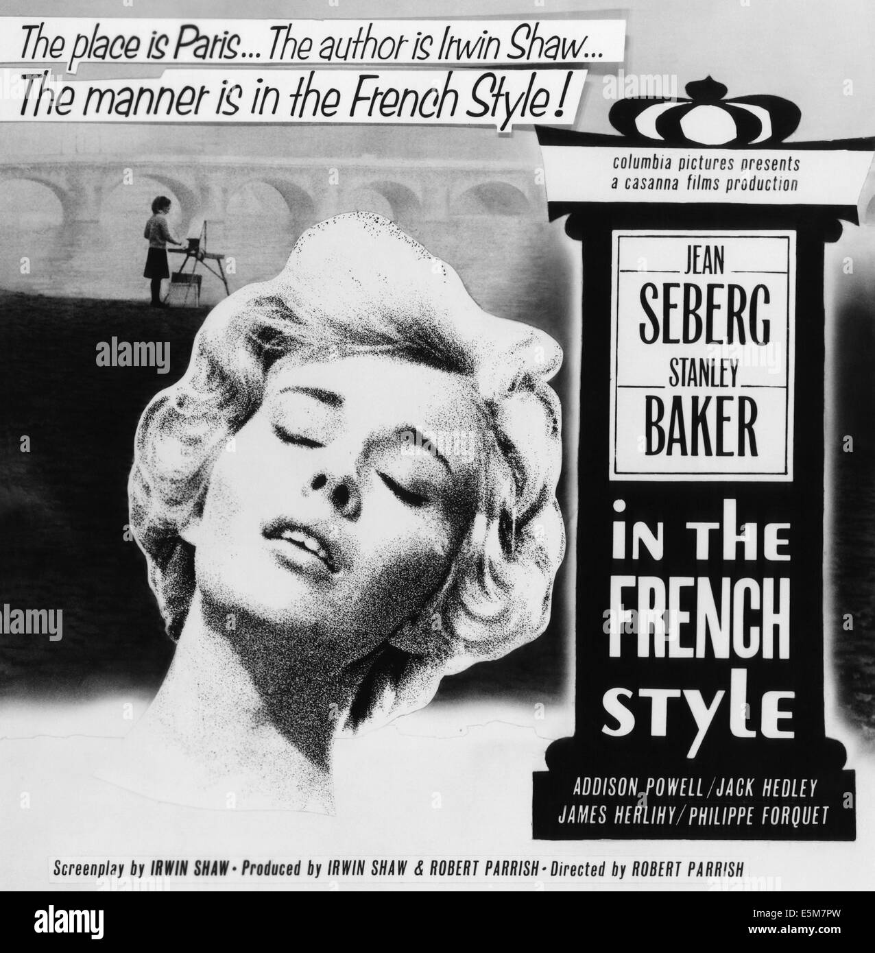 IN THE FRENCH STYLE, Jean Seberg, Stanley Baker, 1963 Stock Photo