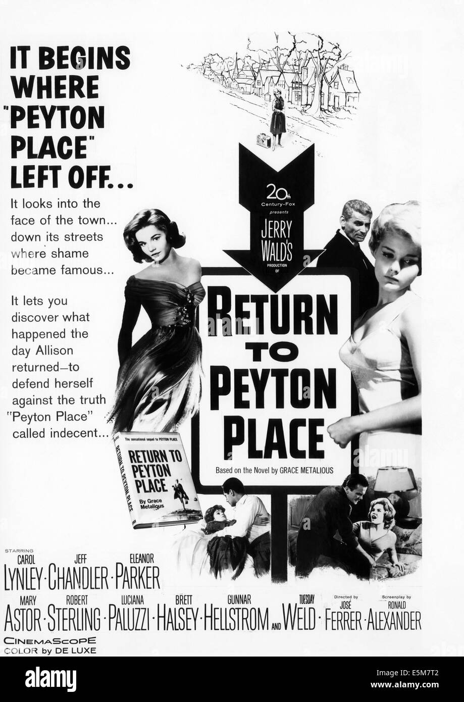 RETURN TO PEYTON PLACE, Tuesday Weld, Jeff Chandler, Carol Lynley, 1961, TM and Copyright © 20th Century Fox Film Corp. All Stock Photo