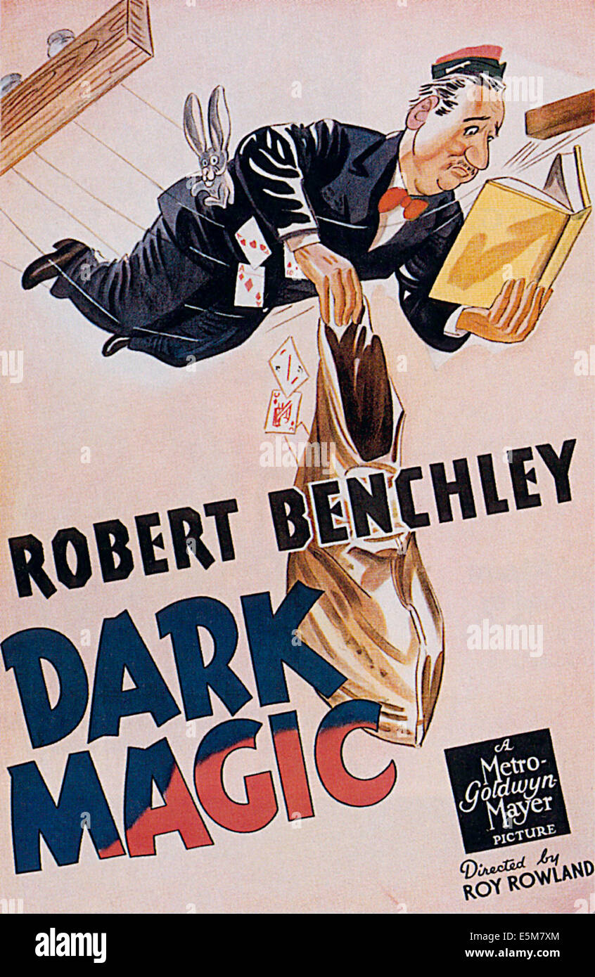 DARK MAGIC, Robert Benchley, 1939 Stock Photo