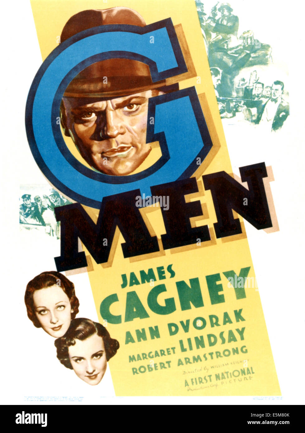 G-MEN, Ann Dvorak, Margaret Lindsay, James Cagney, 1935 Stock Photo
