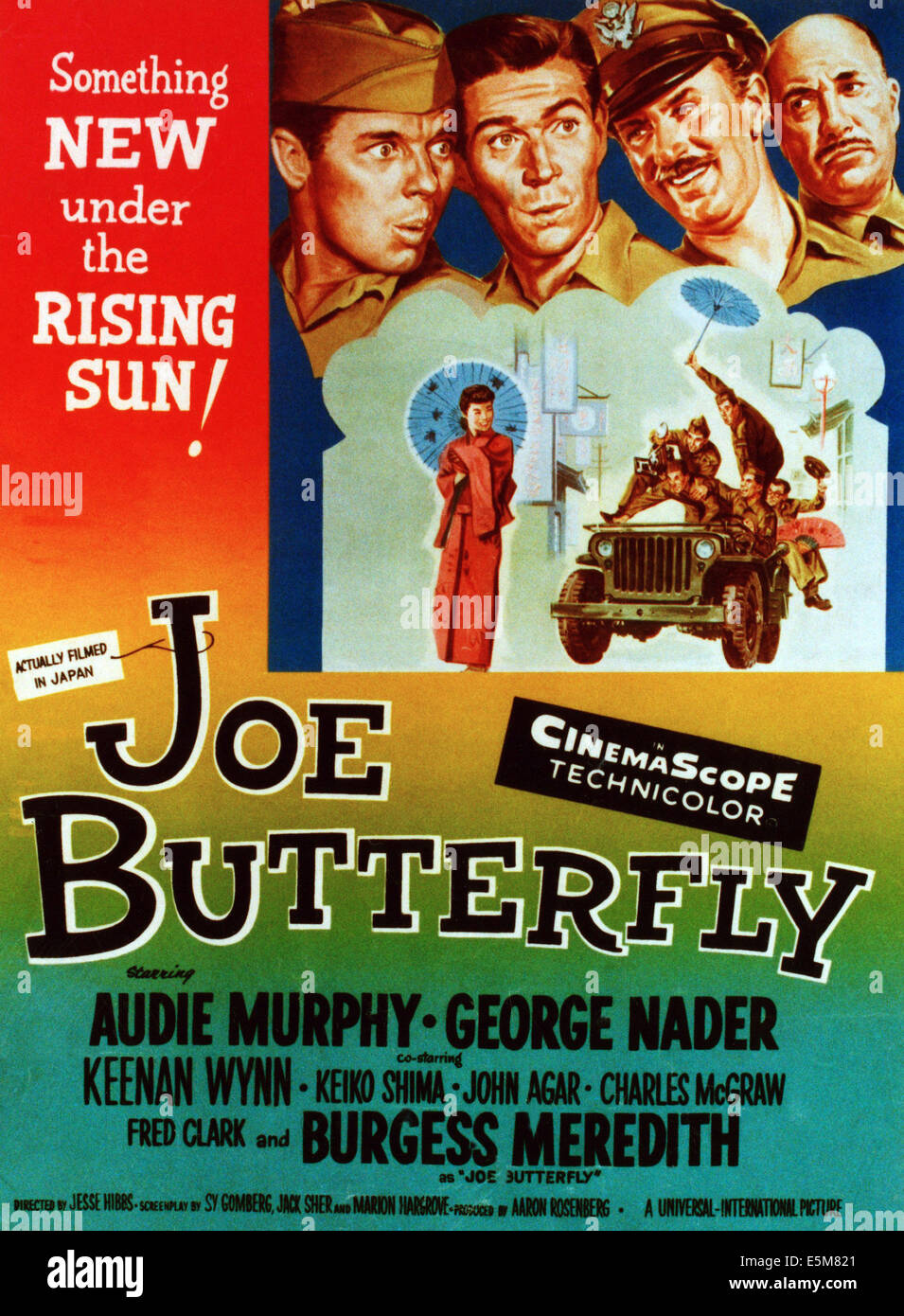 JOE BUTTERFLY, top from left: Audie Murphy, George Nader, Keenan