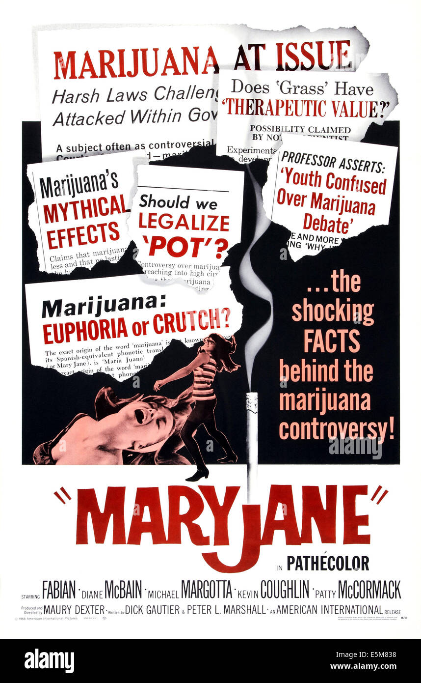 MARYJANE, US poster art, 1968 Stock Photo
