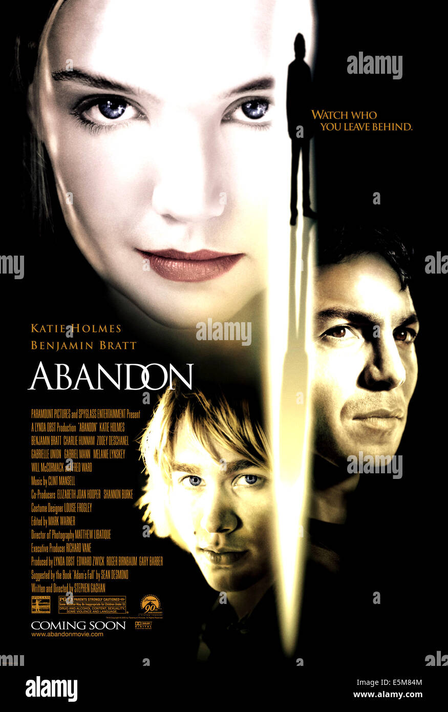ABANDON, Katie Holmes, Charlie Hunnam, Benjamin Bratt, 2002, (c) Paramount/courtesy Everett Collection Stock Photo