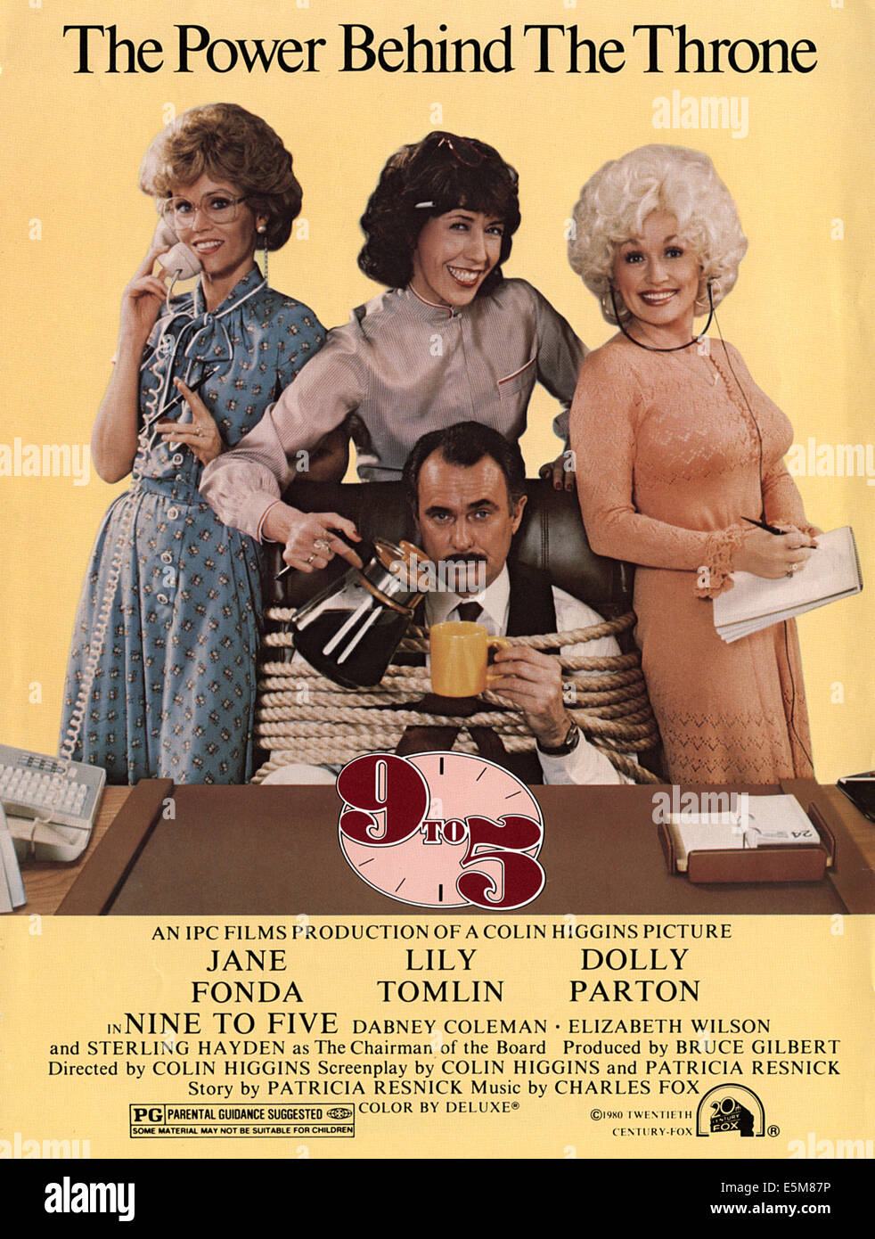NINE TO FIVE, (aka 9 TO 5), Jane Fonda, Lily Tomlin, Dabney Coleman, Dolly Parton, 1980. TM and Copyright ©20th Century Fox Stock Photo