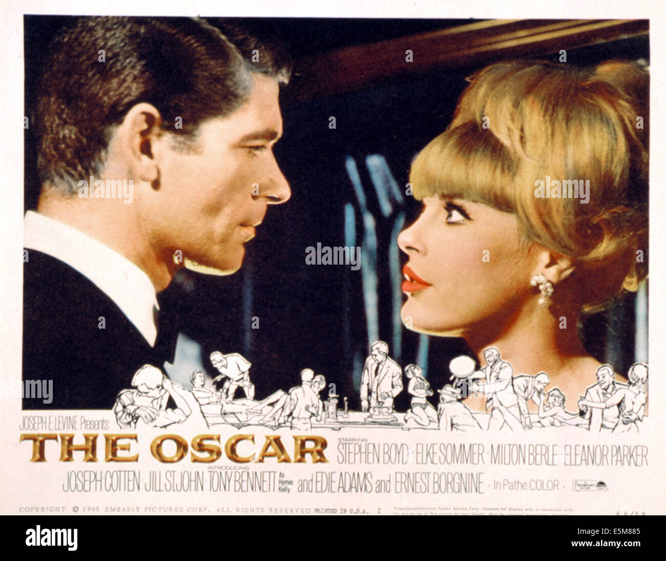 THE OSCAR, Stephen Boyd, Elke Sommer, poster, 1966 Stock Photo