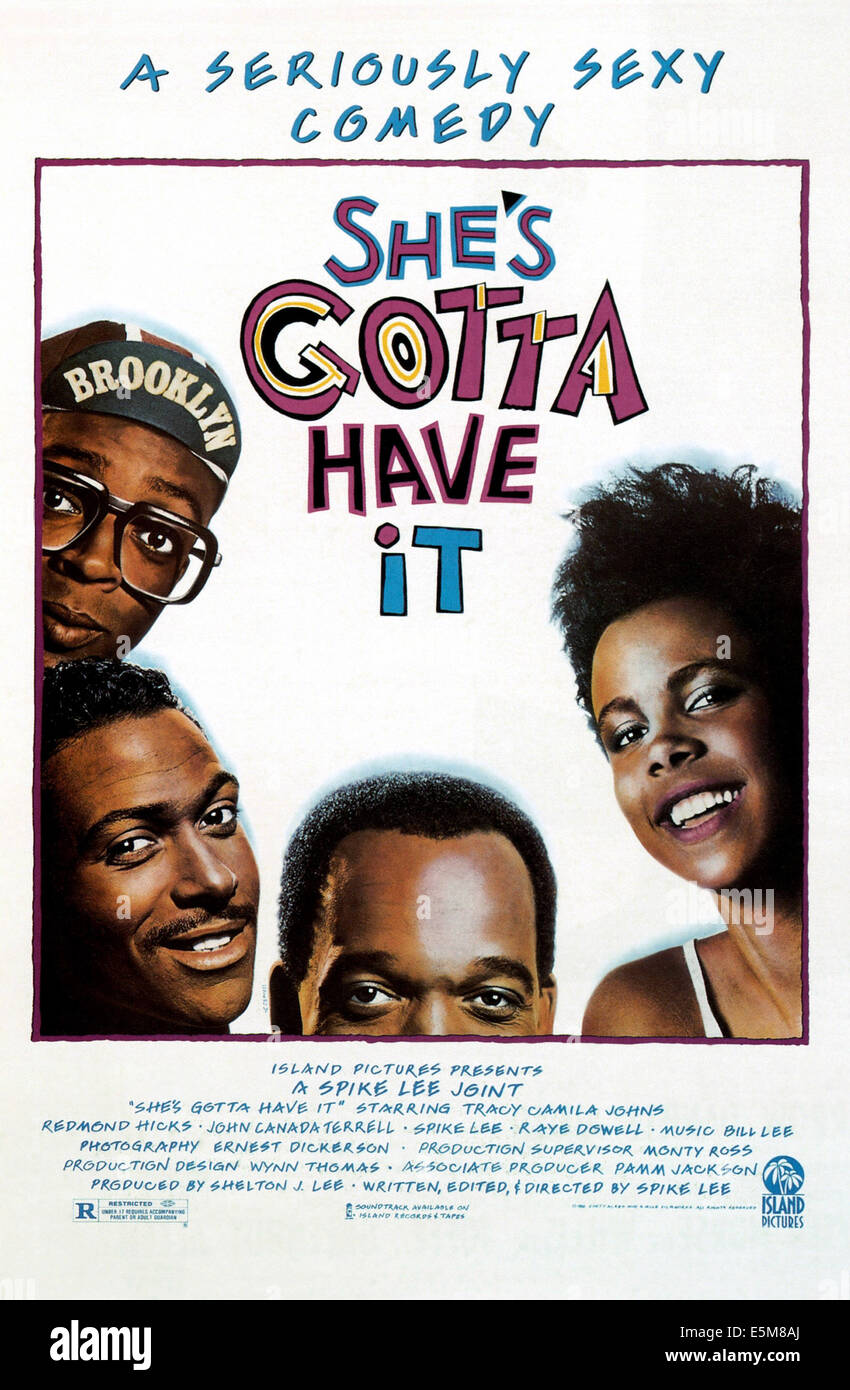 SHE'S GOTTA HAVE IT, Spike Lee, John Canada Terrell, Tommy Redmond Hicks, Tracy Camilla Johns, 1986, (c) Island Pictures / Stock Photo