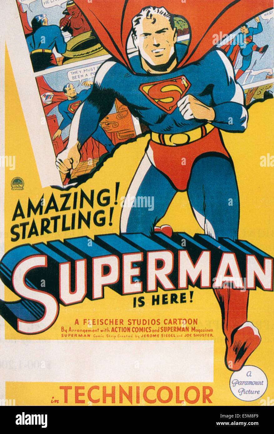 SUPERMAN, 1941. Stock Photo