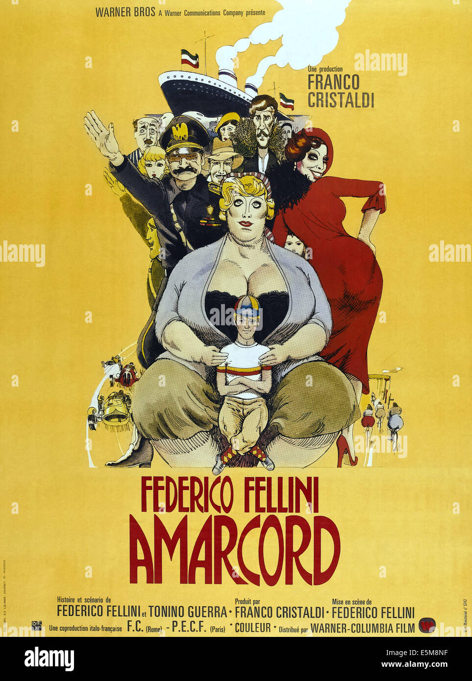 AMARCORD, French poster, 1973 Stock Photo