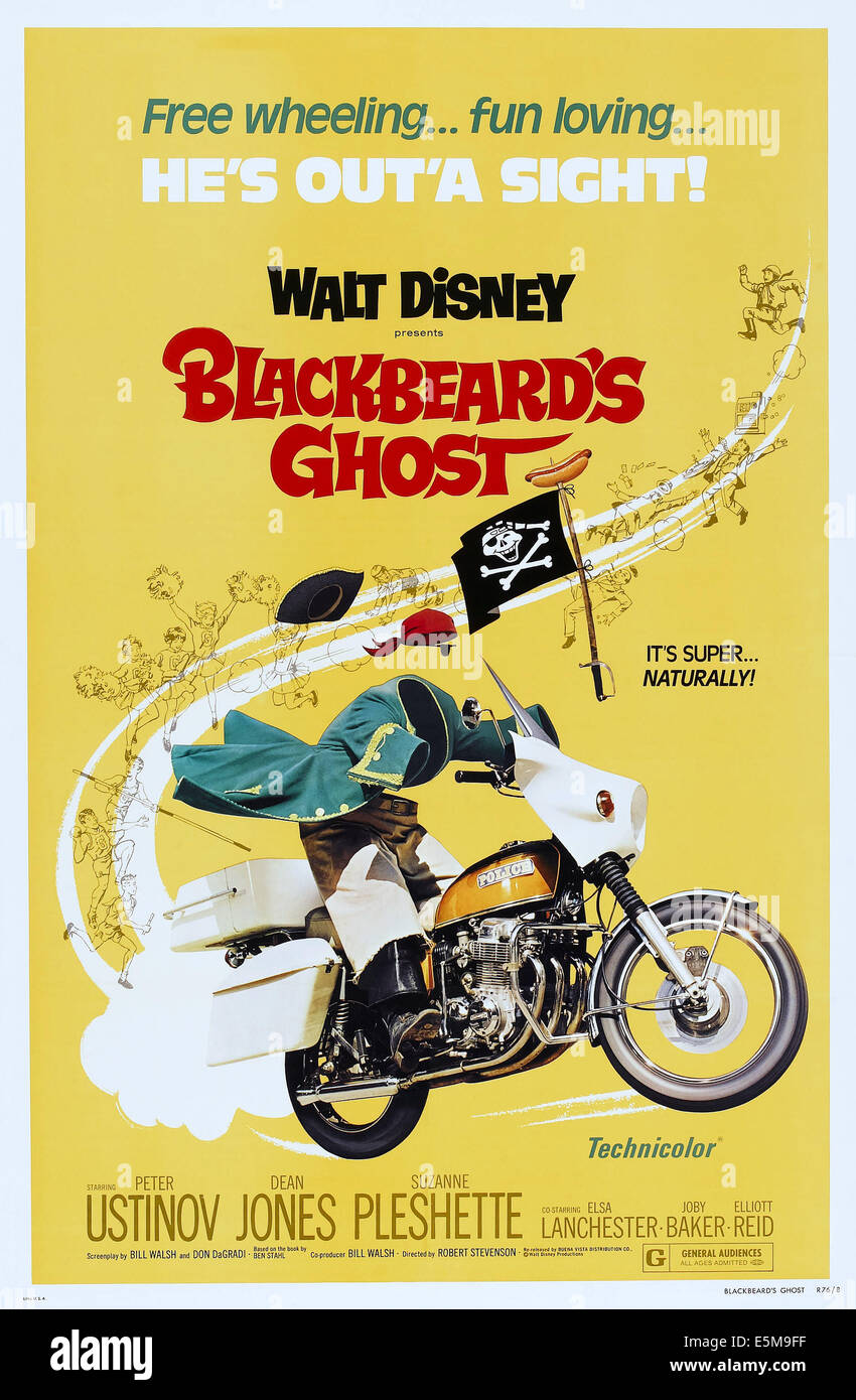 BLACKBEARD'S GHOST, poster art, 1968 Stock Photo