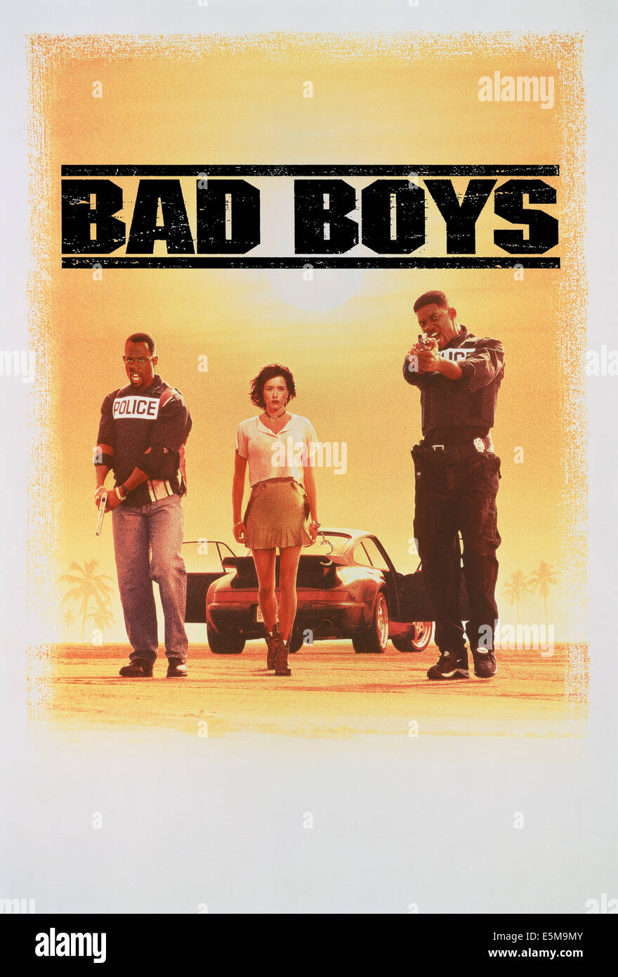 BAD BOYS, from left: Martin Lawrence, Theresa Randle, Will Smith, 1995, © Columbia/courtesy Everett Collection Stock Photo