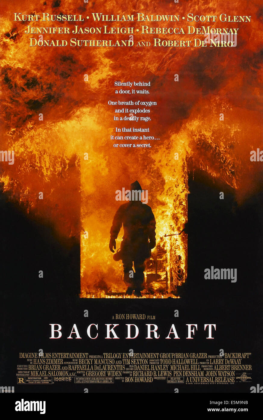BACKDRAFT, US poster, 1991, © Universal/courtesy Everett Collection Stock Photo