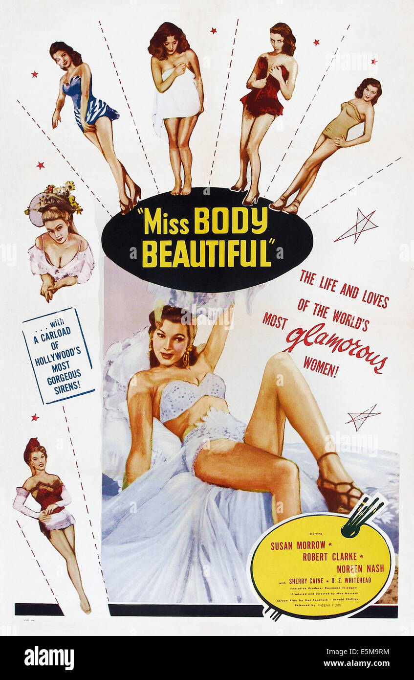 BODY BEAUTIFUL, (aka MISS BODY BEAUTIFUL), US poster, Susan Morrow (center)...